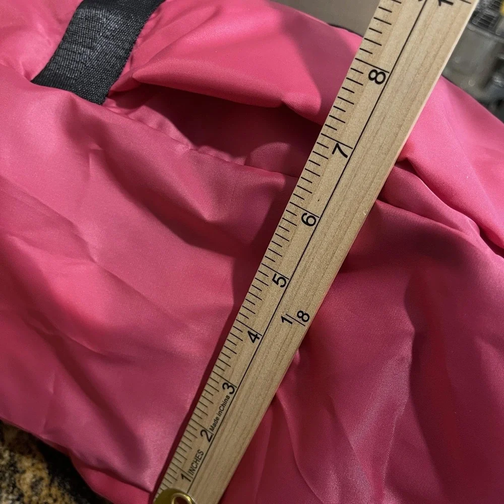 London Fog Collection Duffel Bag Pink Polyester‎ Travel Gym Weekender Zip Pocket